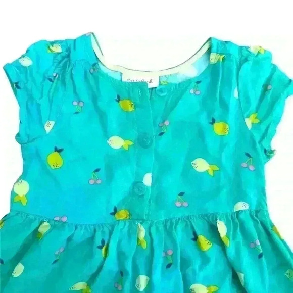 Cat & Jack toddler lemons and cherries summer dress 2T​ - Picture 2 of 7